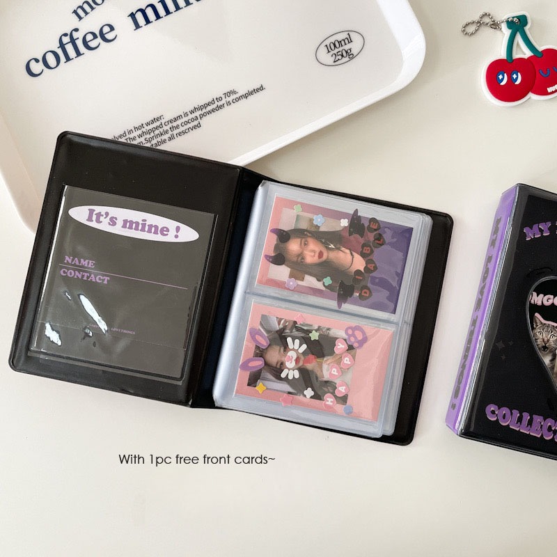 %E3%80%90The%20Quiet%20Page%E3%80%91Sharkbang%20Kawaii%203"%20Cat%20Collect%20Books%2020pcs%20Sleeves%20Bags%20Leopard%20Hollowed%20Heart%20Storage%20Card%20Album%20Postcards%20Collect%20Organizer%20-%20Image%205