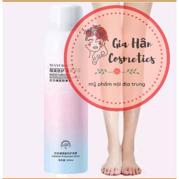 Xịt chống nắng makeup nâng tone da maycreate