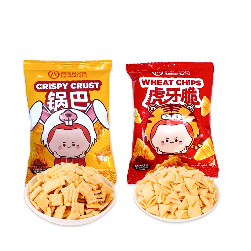 [10 Packs] Haidilao Snacks Haidilao Wheat Chips Crispy Crust Hotpot