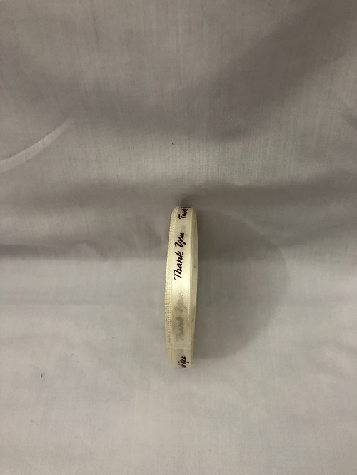 Ruy băng lụa 1 cm chữ "Thank You" đủ màu/cuộn