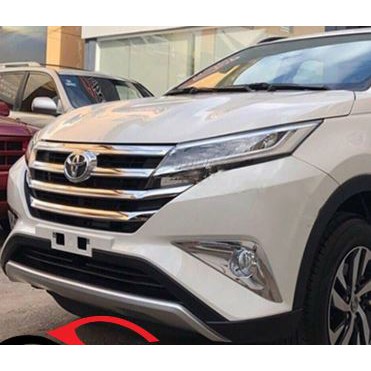 Ốp viền đèn gầm trước xe toyota rush 2018-2021, 2022 hàng cao cấp mạ crom sáng bóng