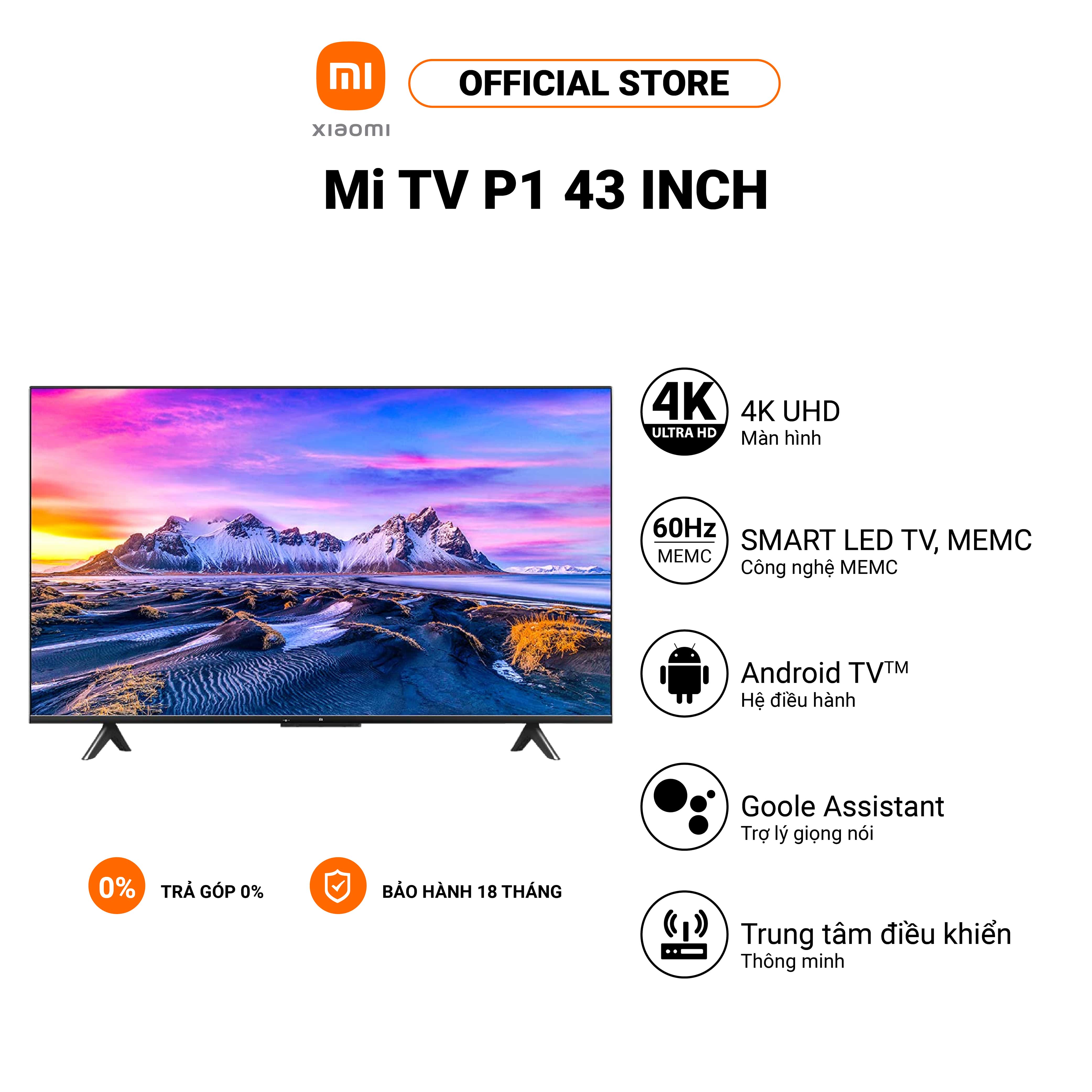 Smart Mi TV P1 Xiaomi | 43'' | 4K UHD | ANDROID