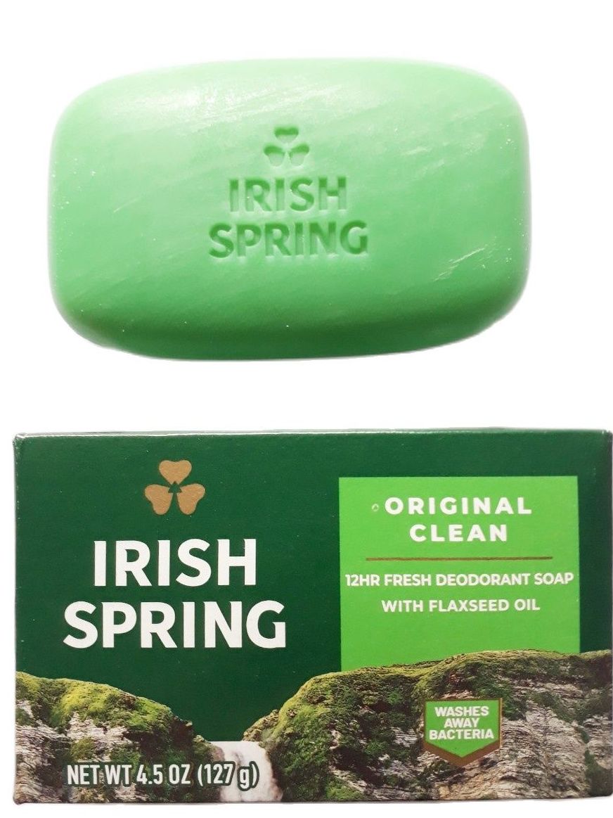 Xà phòng tắm kháng khuẩn dạng  cục Irish Spring 127g( Mẫu mới)