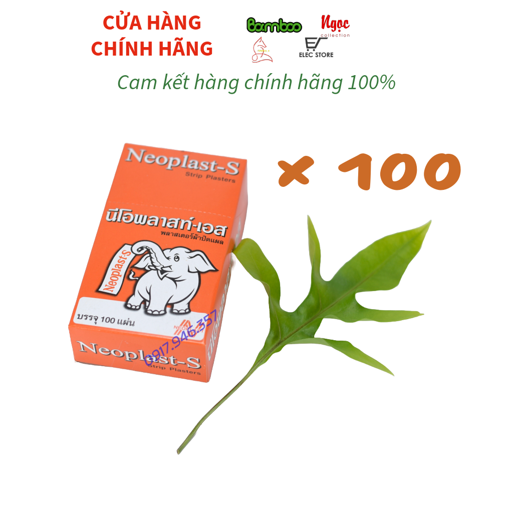(Ko tặng kèm) Băng Keo Cá Nhân Neoplast - S Thái Lan (100 miếng)