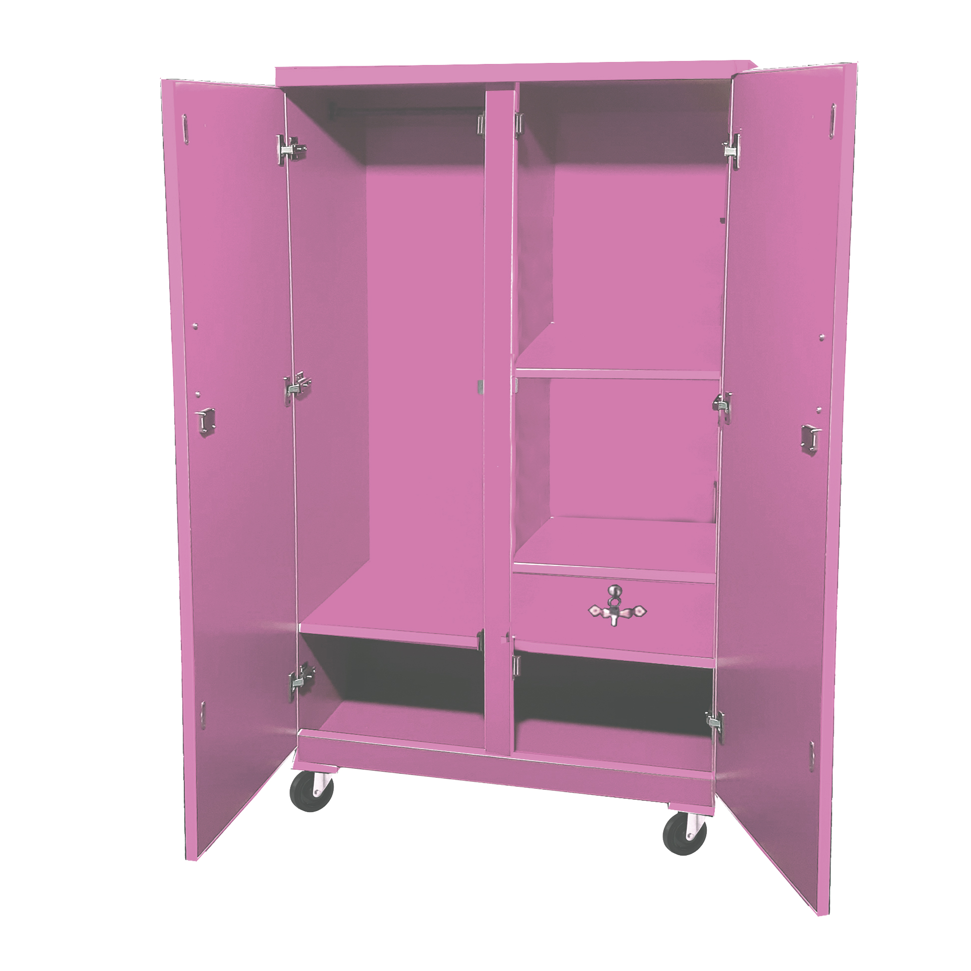 5 Feet hello kitty Theme wooden Sheet Wardrobe For Kids Cupboard Almari pink. 