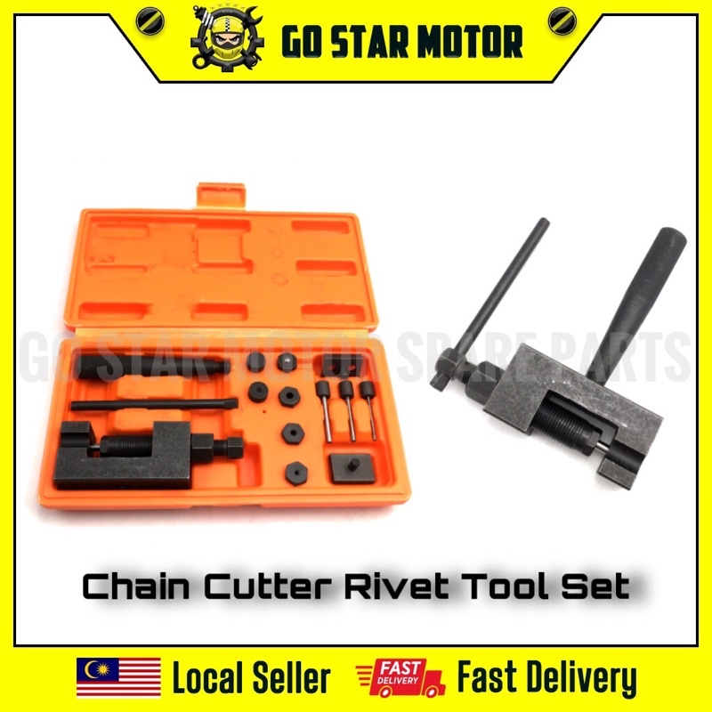 Chain Cutter Rivet Tool Set Riveting Breaker Atv Bike Motorcycle Cam ...