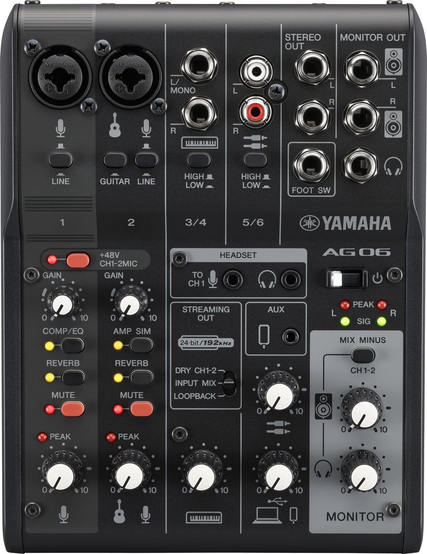 Yamaha AG06 MK2 6-channel Mixer and USB Audio Interface (AG-06 MKII) |  Lazada