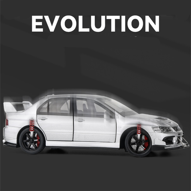 1:32 Mitsubishi Lancer Evolution EVO IX 9 Alloy Sports Car Model Diecasts Metal Racing Vehicles Car Model Sound Light Kids Gifts.