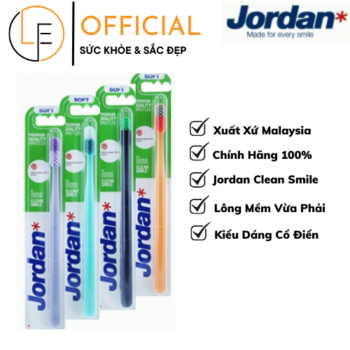 [Hàng Chính Hãng] Bàn Chải Đánh Răng Jordan Clean Smile lông mềm