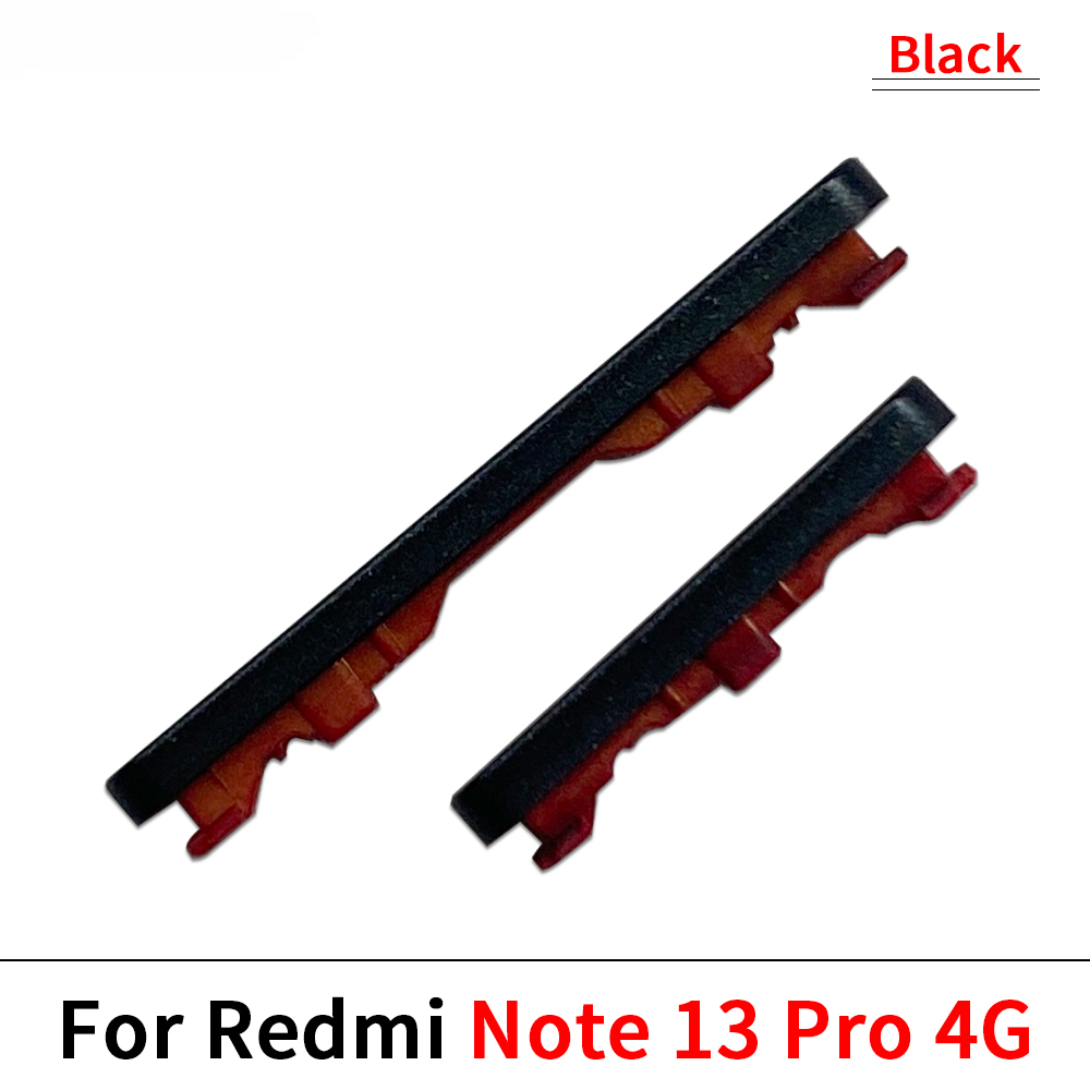 1pcs Power Volume Side Button Key For Xiaomi Redmi Note 13 Pro 4G 5G Volume Button + Power ON OFF. 