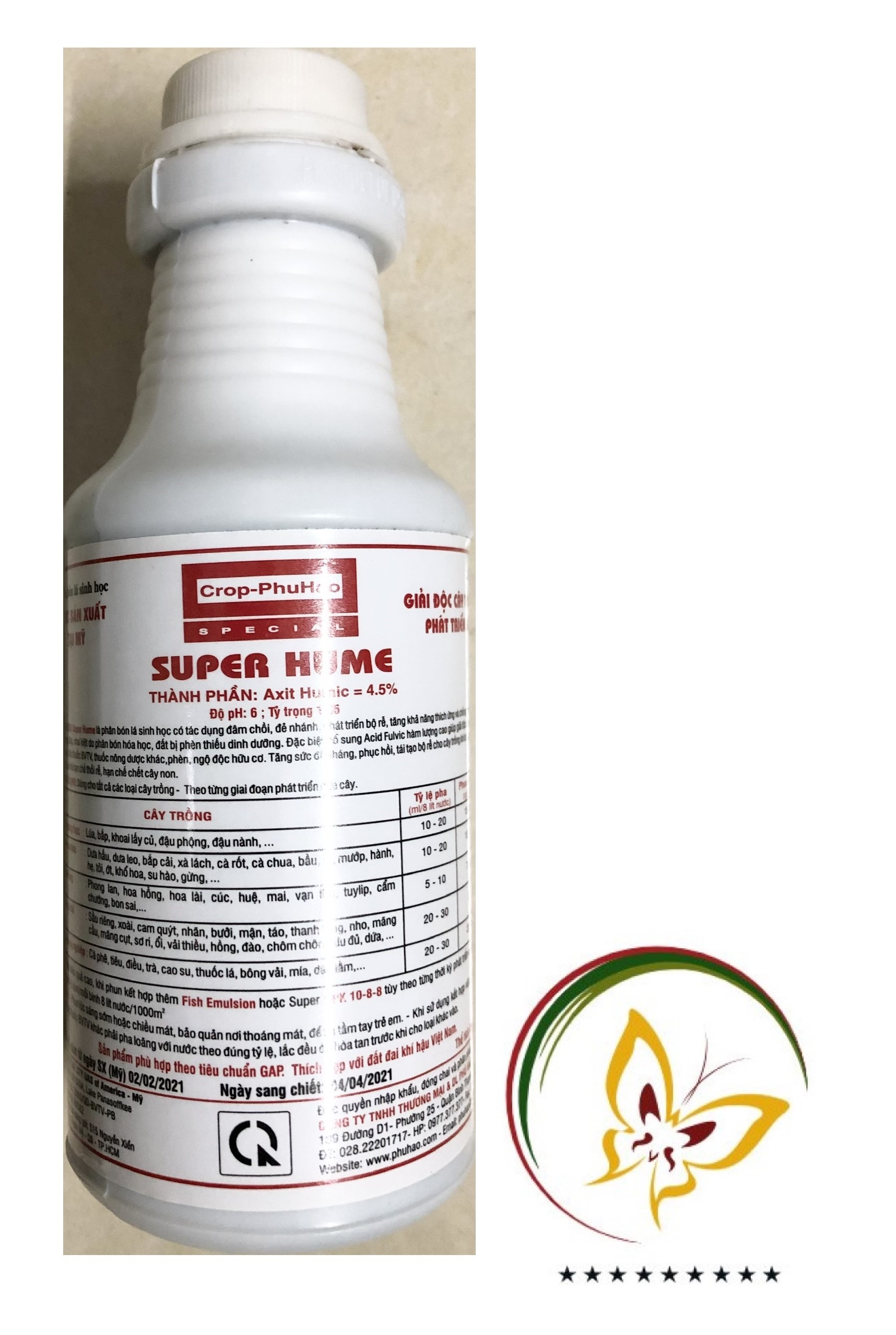 Super hume - phân bón lá sinh học - #537a# 250ml