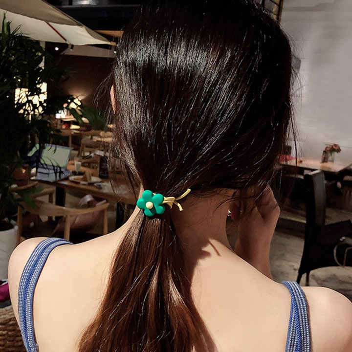 [SET 5] Dây cột tóc buộc tóc hoa mai xinh