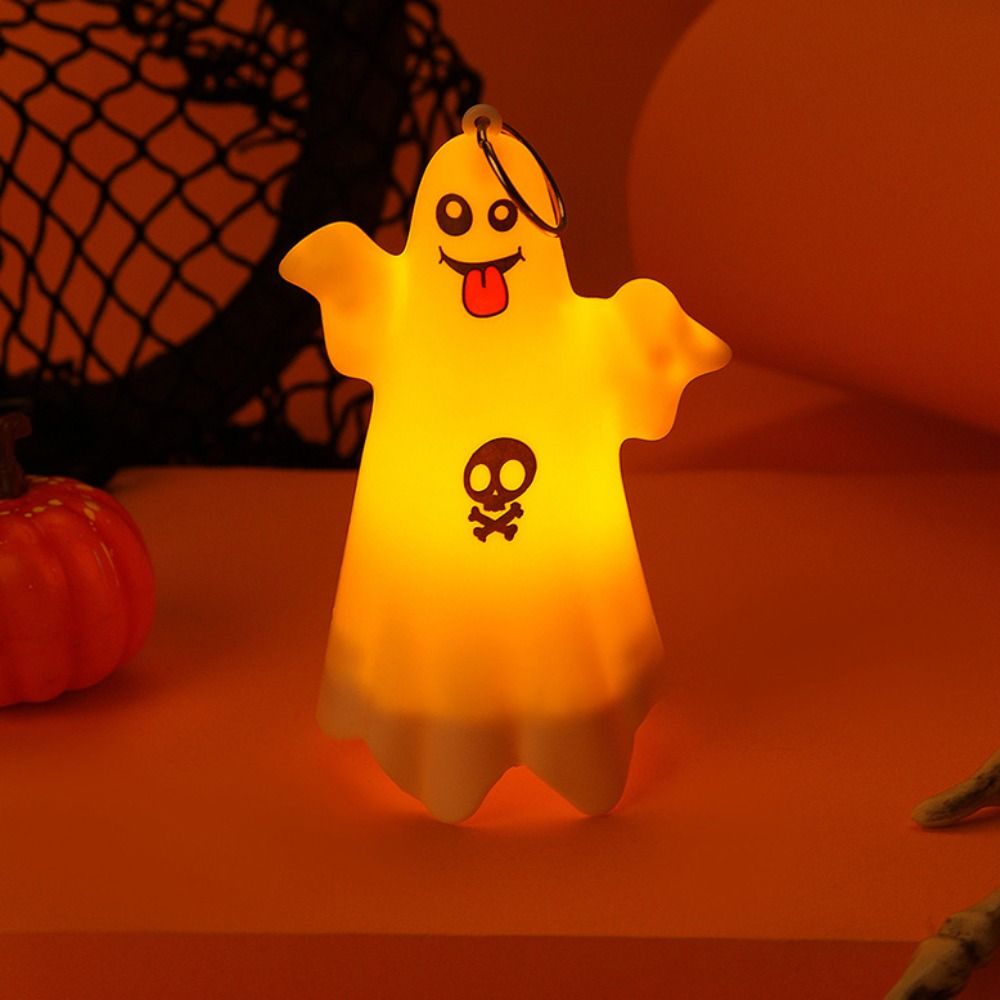 Party Supplies Plastic LED Halloween Lantern DIY Hanging Candle Light Portable Cute Night Lamp Gift. 