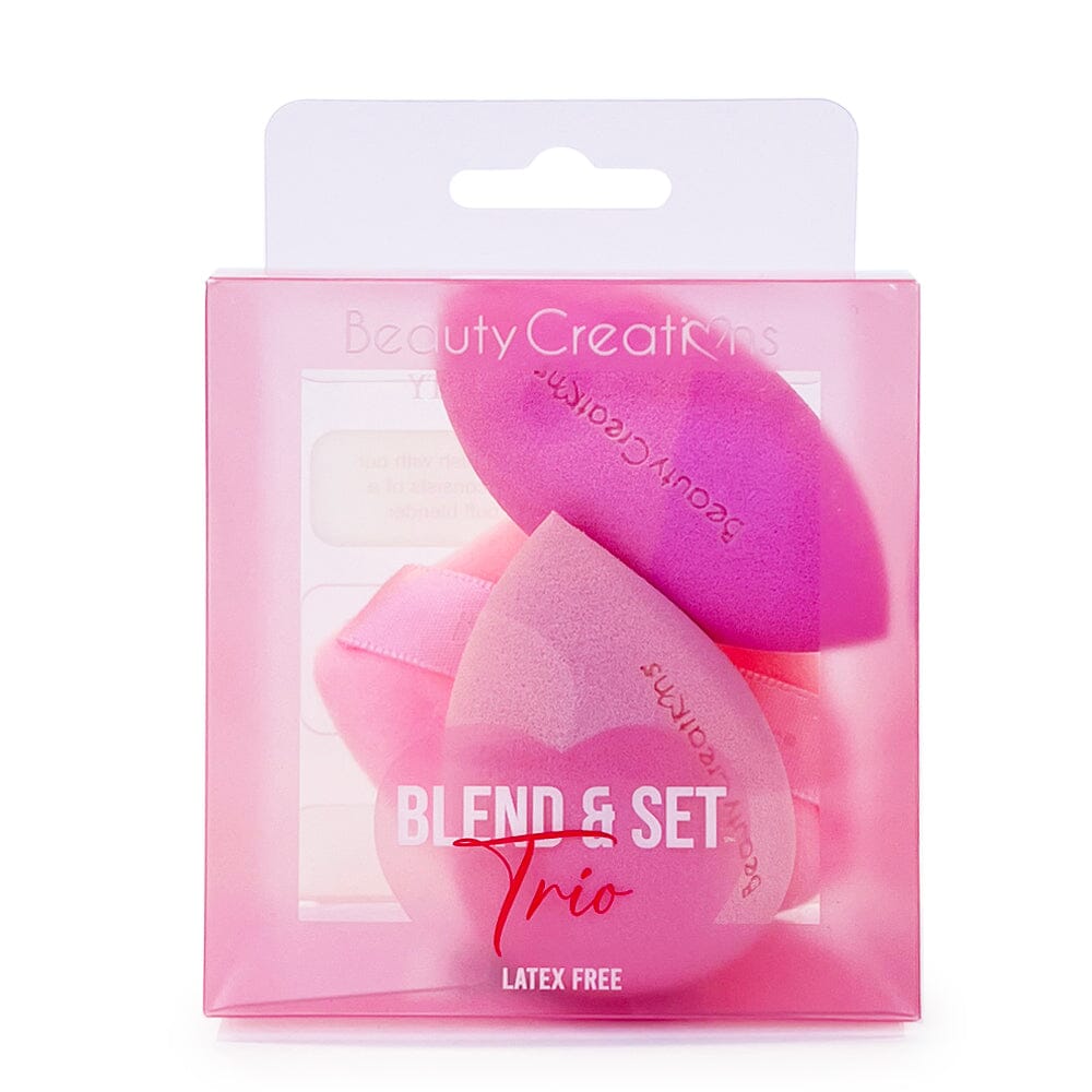 Set Bông Mút Và Bông Phấn Beauty Creations Blend & Set Trio