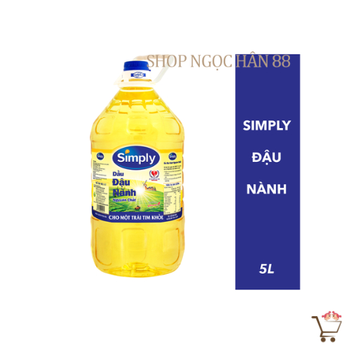 Dầu ăn đậu nành simply - can 5l date mới