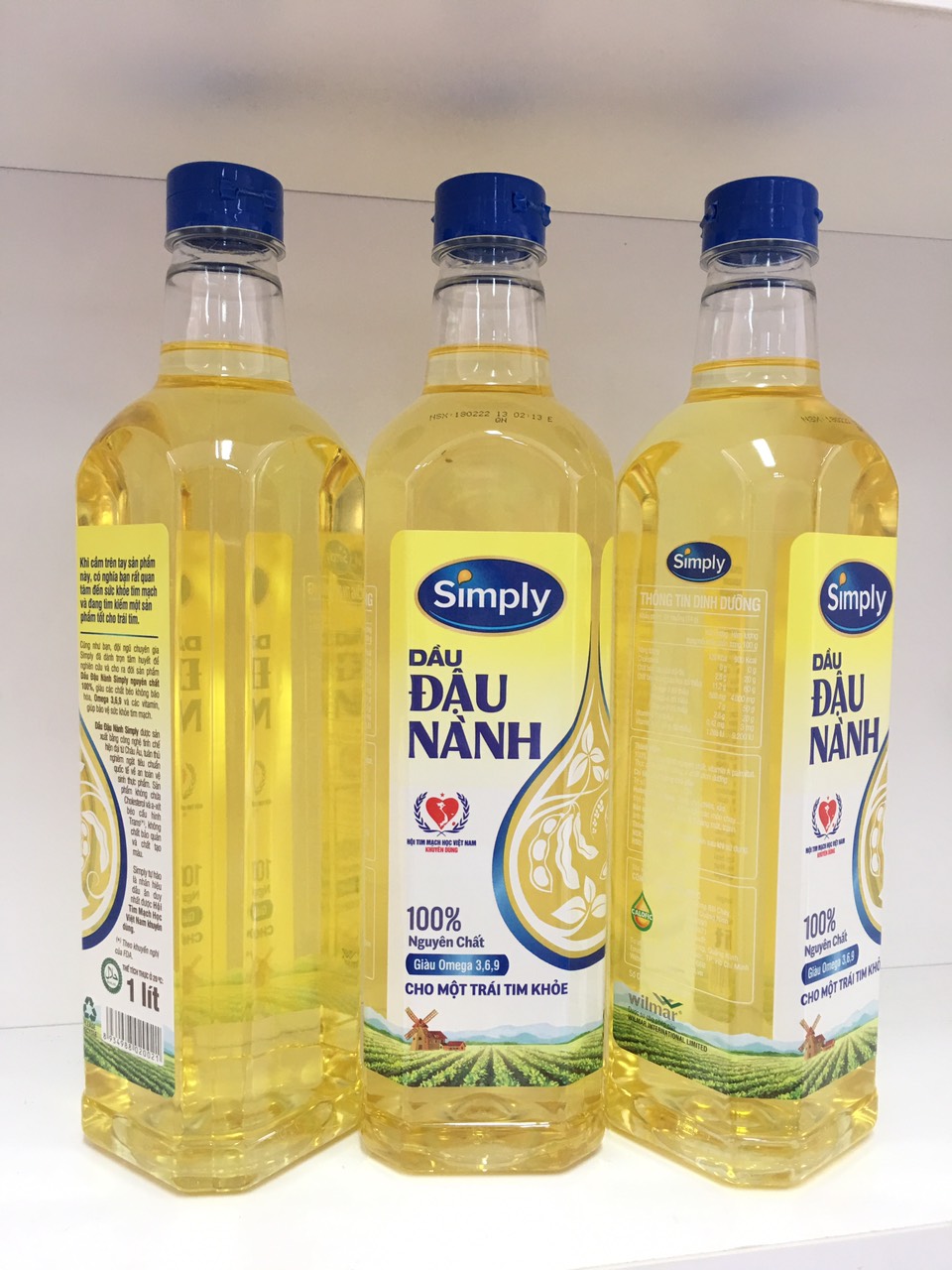 Dầu ăn Simly Đậu Nành - chai 1 lít