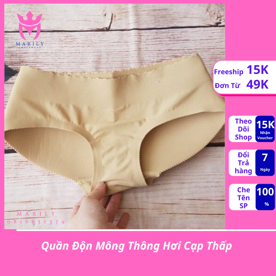 Quần Độn Mông Thông Hơi Cạp Thấp