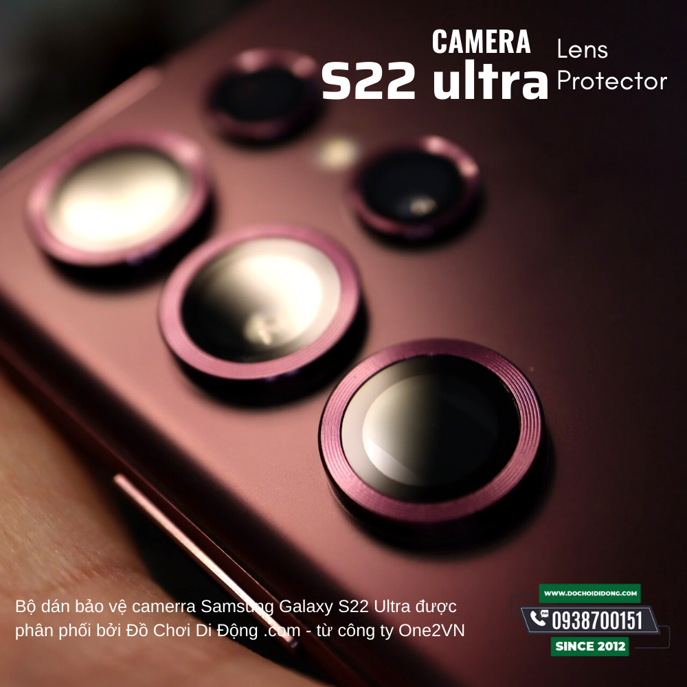 Miếng Dán Cường Lực Camera Samsung S22 Plus Ultra Zeelot
