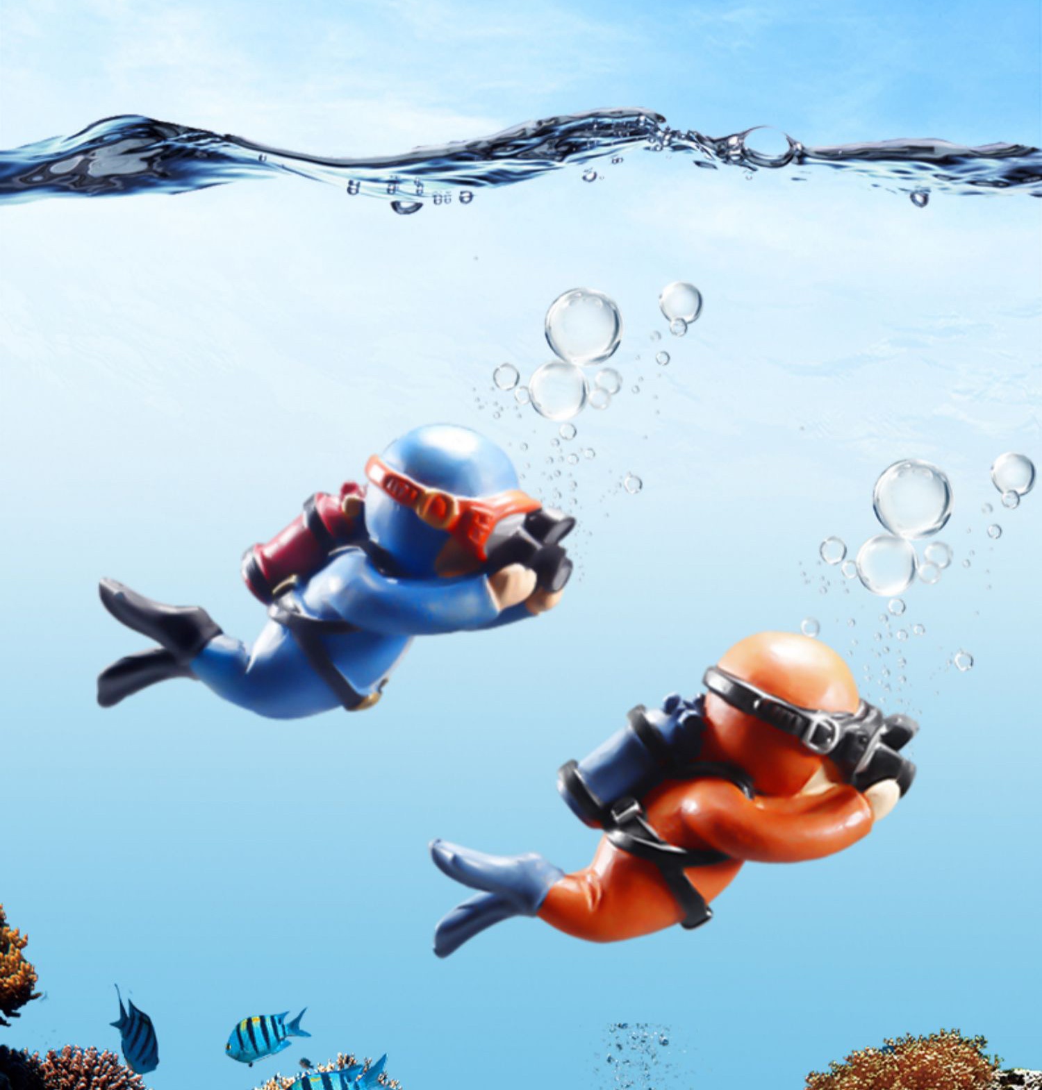 Diver Aquarium Decoration