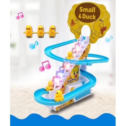 Heo peppa và vịt leo cầu thang có nhạc cho bé