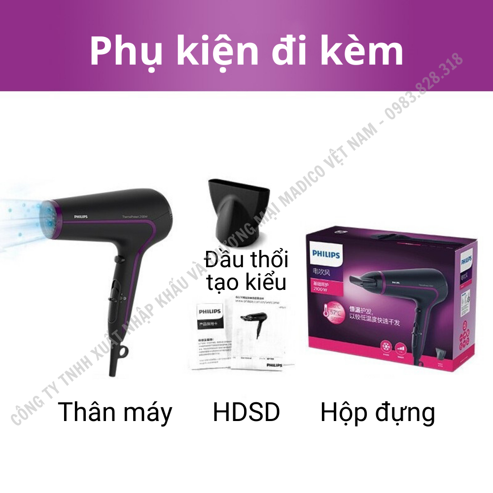 Máy sấy tóc Philips HP8230 công suất 2100W