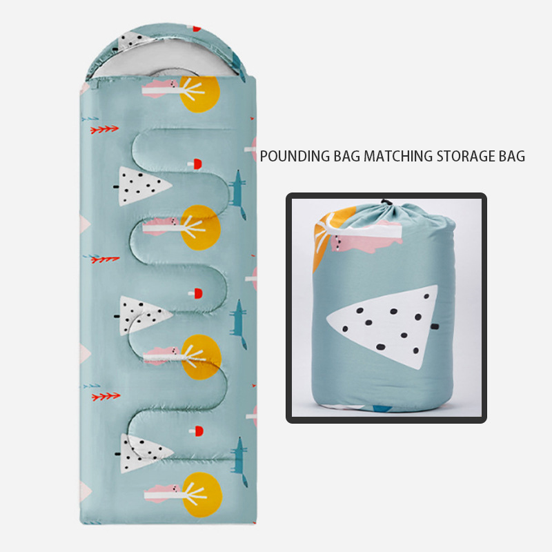 Outdoor Sleeping Bag Adult Single Printed Sleeping Bag Envelope type universal dirty travel lunch break indoor sleeping bag