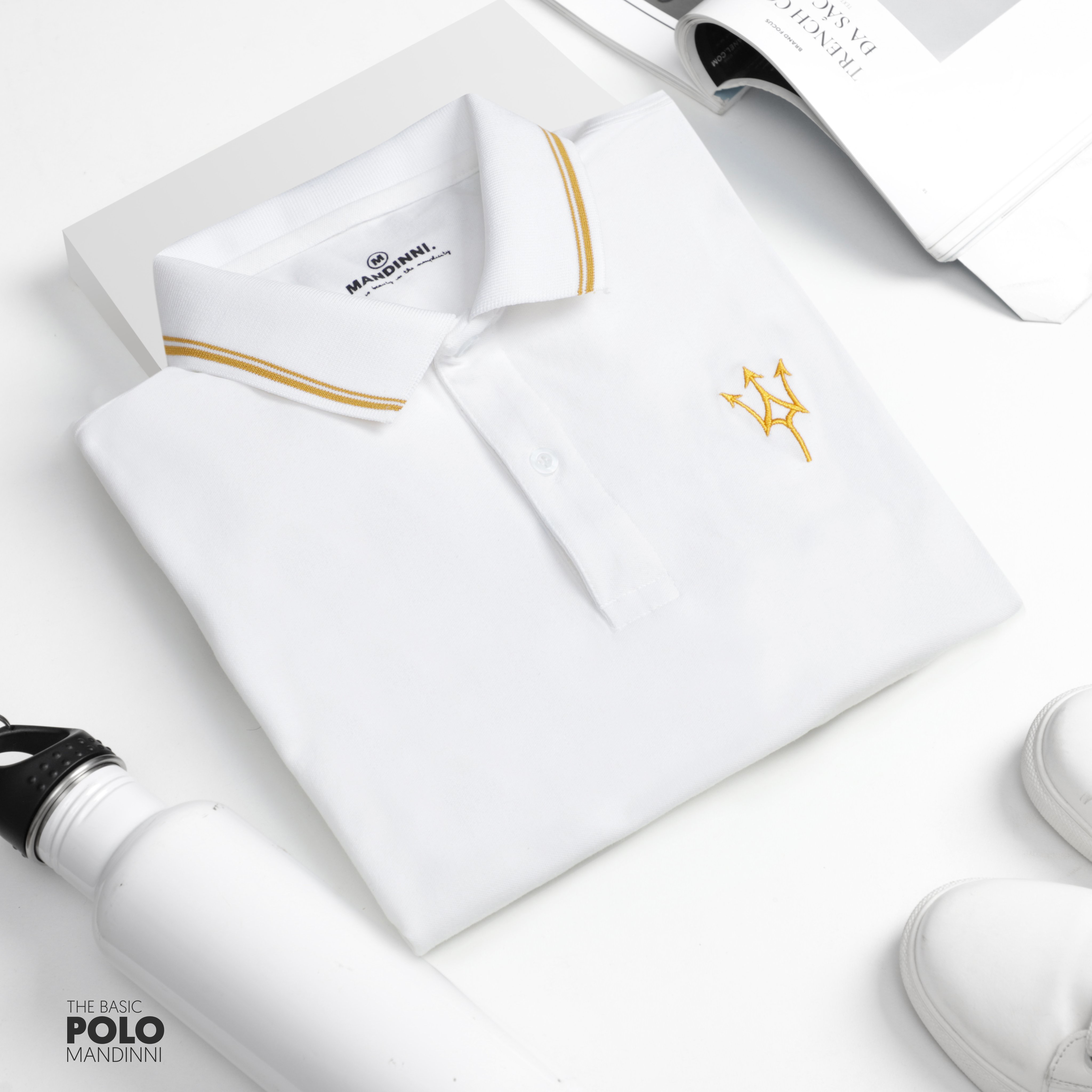 Áo thun polo Pike 2 màu basic By mandinni