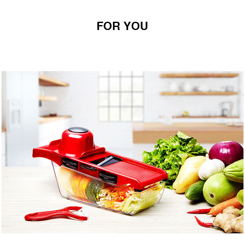 Multifunctional vegetable cutter, vegetable cutter artifact slicer, potato slice slicer, cucumber grater