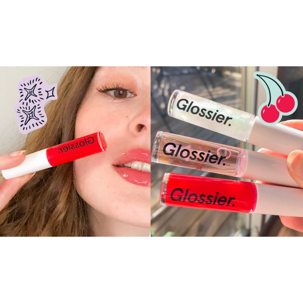 Glossier Lip Gloss - Clear Holographic Red