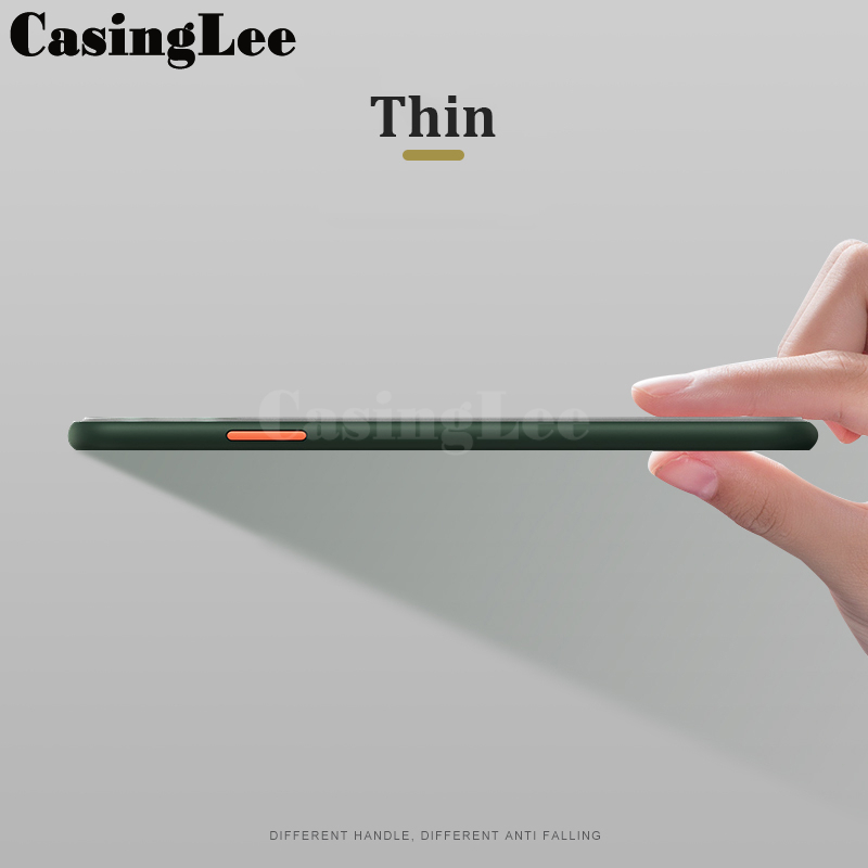 For OPPO K12X 5G Case Shockproof Scrub Matte Transparent Soft edge Silicone Frame Hard Clear For OPPO K12X Back cover Phone Cases.