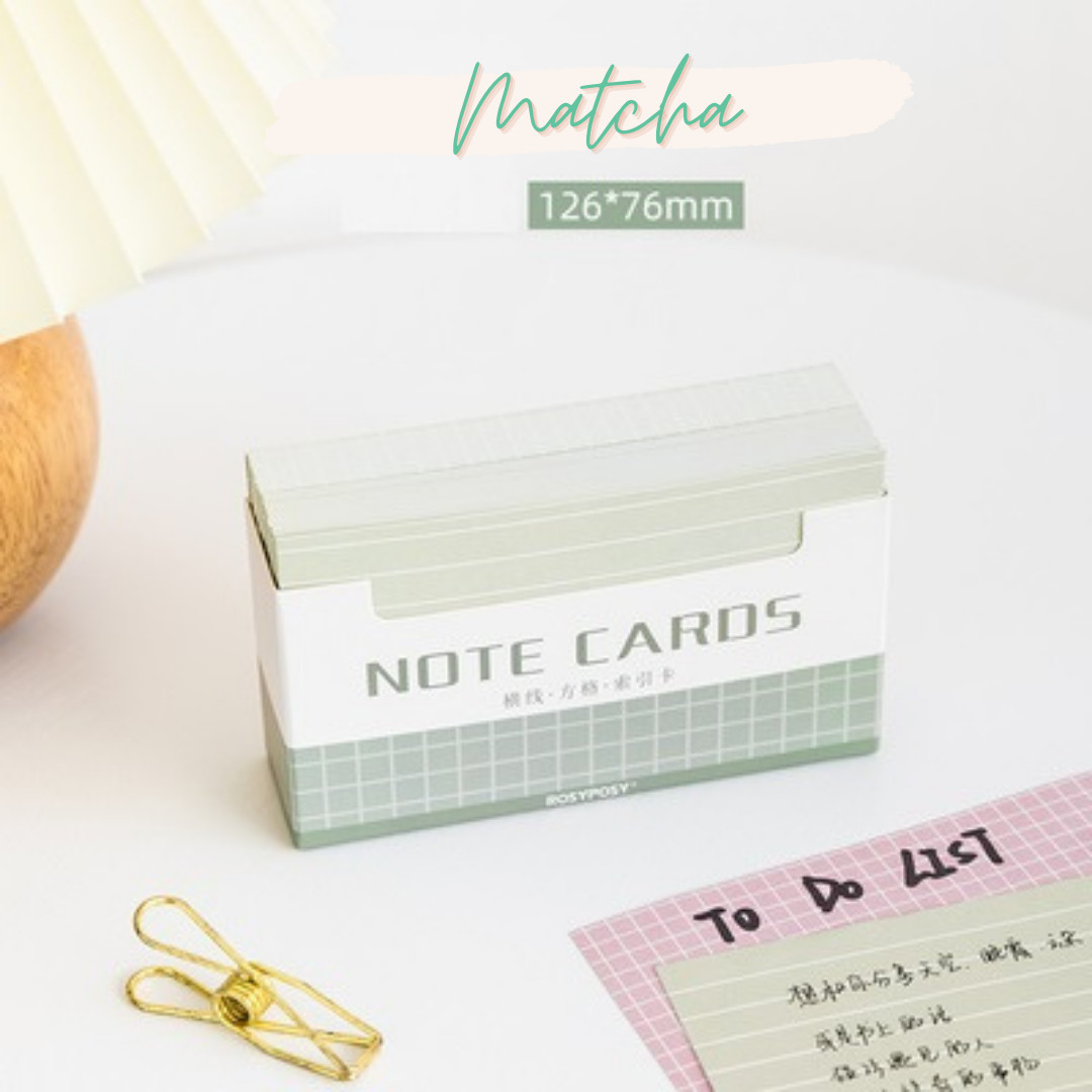 GIẤY NOTE CARDS Ô VÀ KẺ NGANG