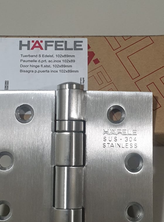 Hafele door hinge 4"x3.5" stainless steel SUS304 (2pieces) Lazada PH