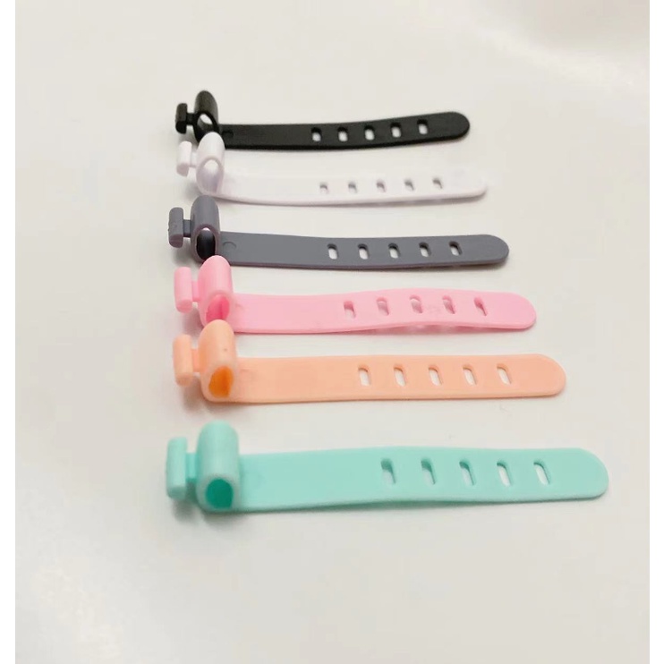 (5pcs) cuộn cáp silicon dây buộc cáp Máy cuộn dây dây tổ chức tai nghe USB dòng dữ liệu Bàn Phím kèm Chuột dây cáp chủ