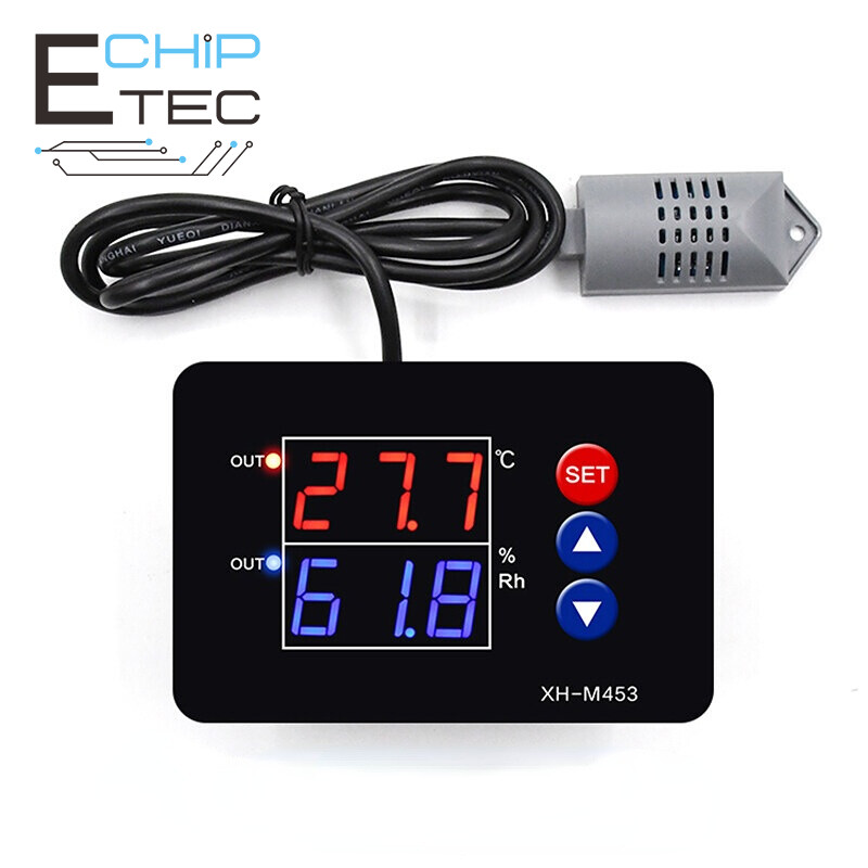 1 cái XH-M453 độ Nhiệt kế chính xác cao tạo độ ẩm công tắc điều khiển kỹ thuật số nhiệt độ và độ ẩm điều khiển