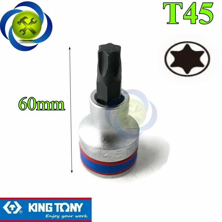 Đầu tuýp sao kingtony loại 1/2 dài 60mm 4023 trắng đen