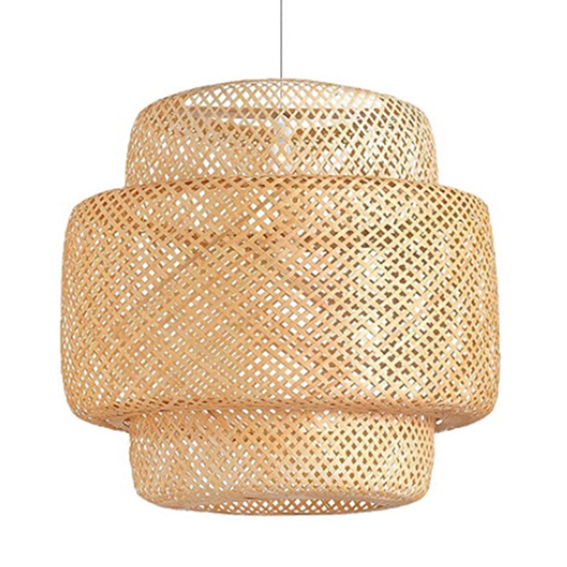 Modern Bamboo Pendant Light Rattan Lights Fixture Bamboo Wicker