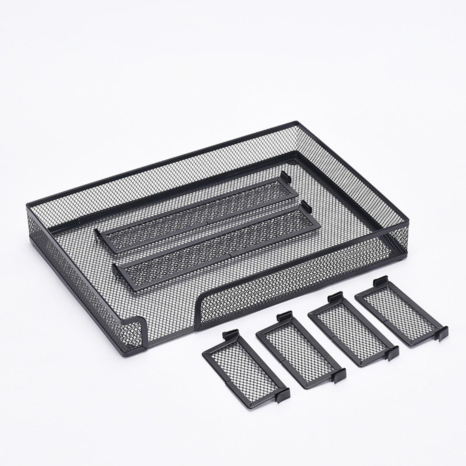 chiwanji Mesh Desk Organizer Large Desktop Storage Baskets for Drawer Office Tabletop