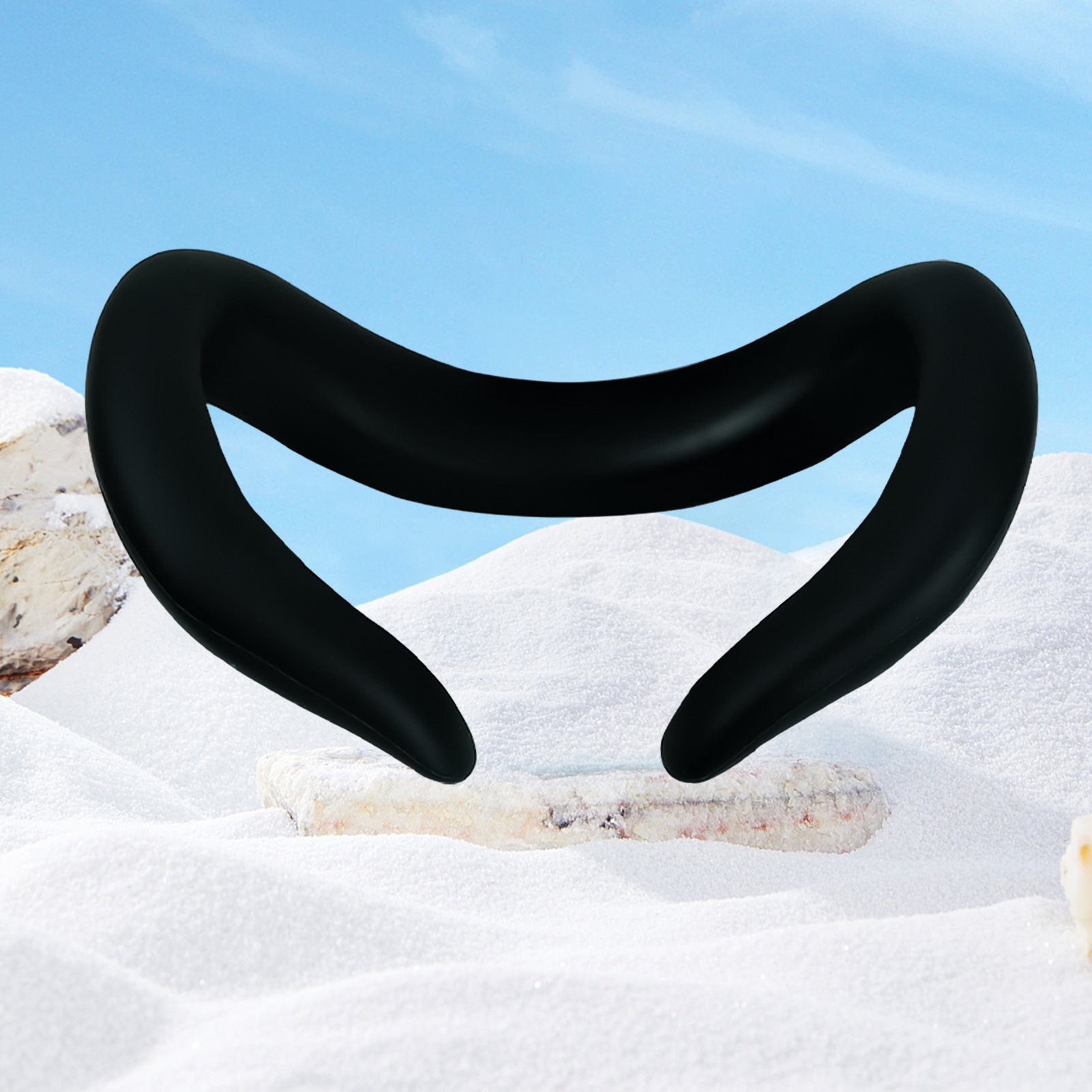 Light-blocking Face Cushion Sweat-proof Silicone Face Cushion Comfortable Vr Headset Silicone Face Cushion for Meta Quest3 Sweat-proof Washable Soft and Light Leakage Ideal