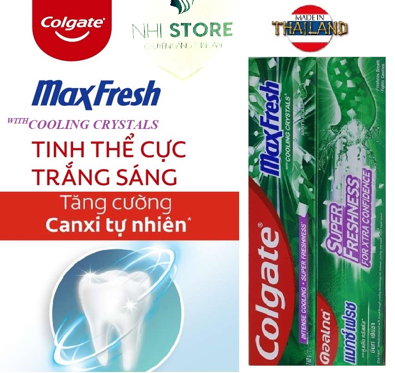 Combo 6 Kem đánh răng Colgate Maxfresh Thái Lan 160g