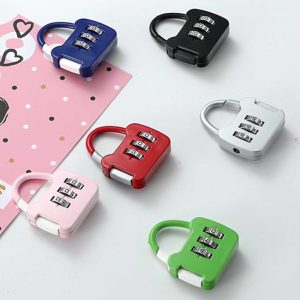 3 Digit Durable Code Combination Password Lock Mini Luggage Case Lock Backpack Padlock -Aeneas Shop