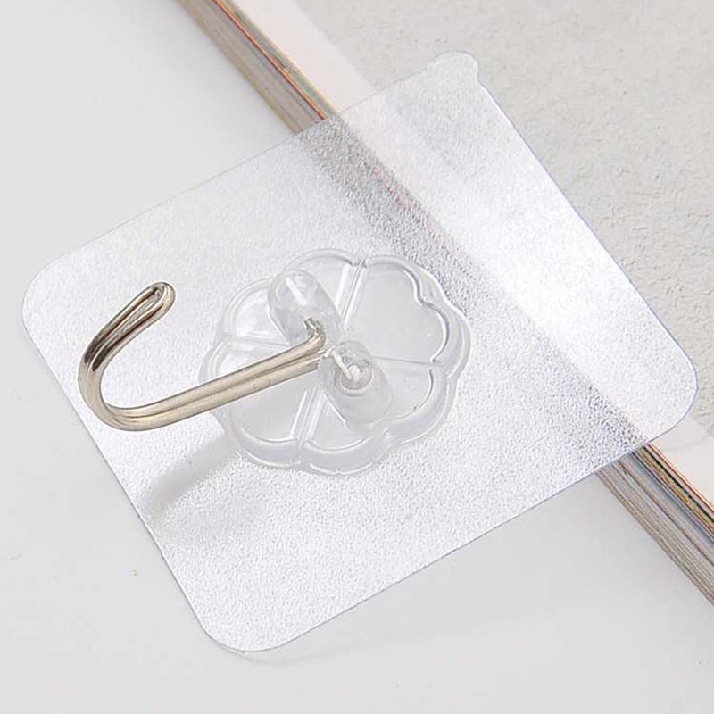 CHIPLY✨Strong✨Transparent\Cartoon Hook Wall Kitchen Adhesive Hook Creative Nail-Free Suction Cup Hook Bathroom Adhesive Hooks Heavy Duty Sticky Hooks