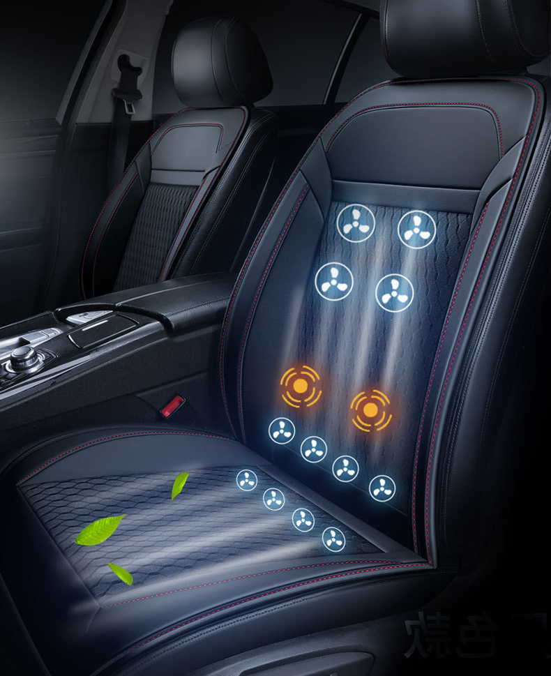 Đệm ghế ô tô massage thông hơi dùng cho xe hơi thông gió làm mát 12 và 16