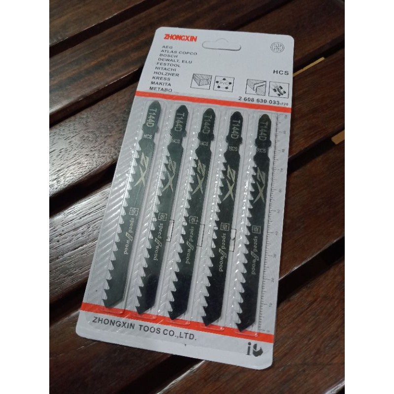 Vỉ 5 lưỡi cưa sọc cưa lọng gỗ boch-zongxin