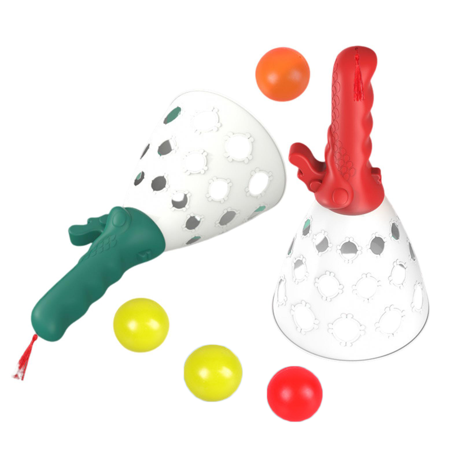Toss Ball Toy Fun Outdoor Game for Kids Interactive Parent-child Bonding Game Two-player Ejection Ball Set Fun Outdoor Toy for Kids Enhance Sensory Skills