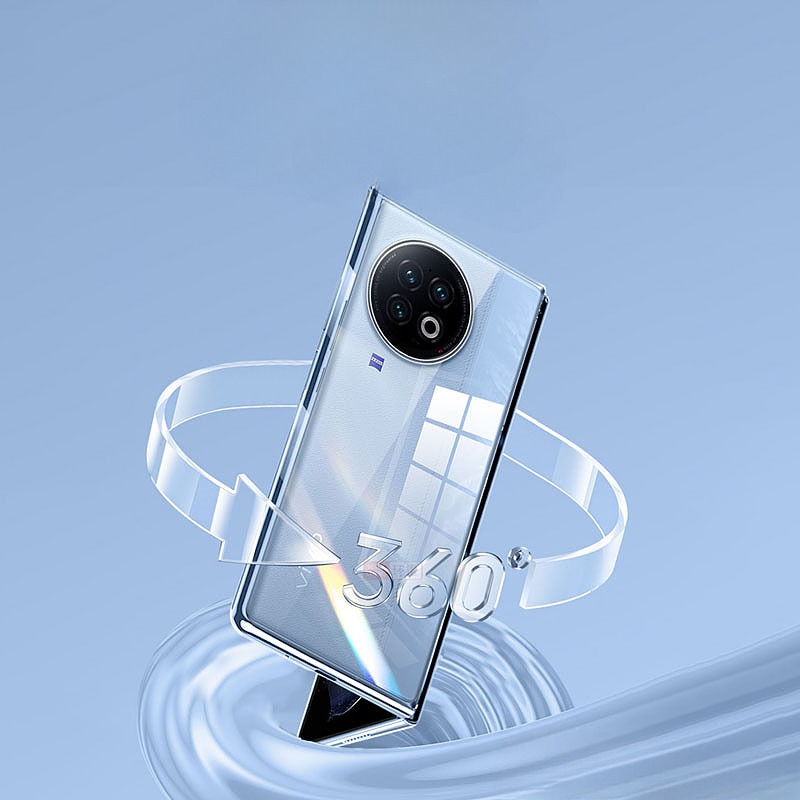Phone case Vivo X Fold 3 Pro Transparent Anti-oxidation Clear Silicone for Back Cover vivo X Fold 3Pro cases.