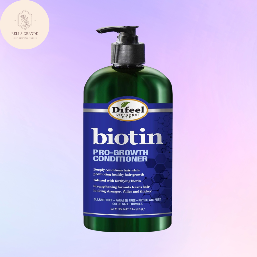Difeel Pro Growth Biotin Shampoo 12 Oz Shampoo For Thinning Hair And