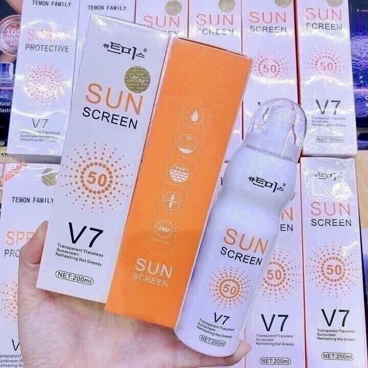 Xịt Chống Nắng V7 Sun