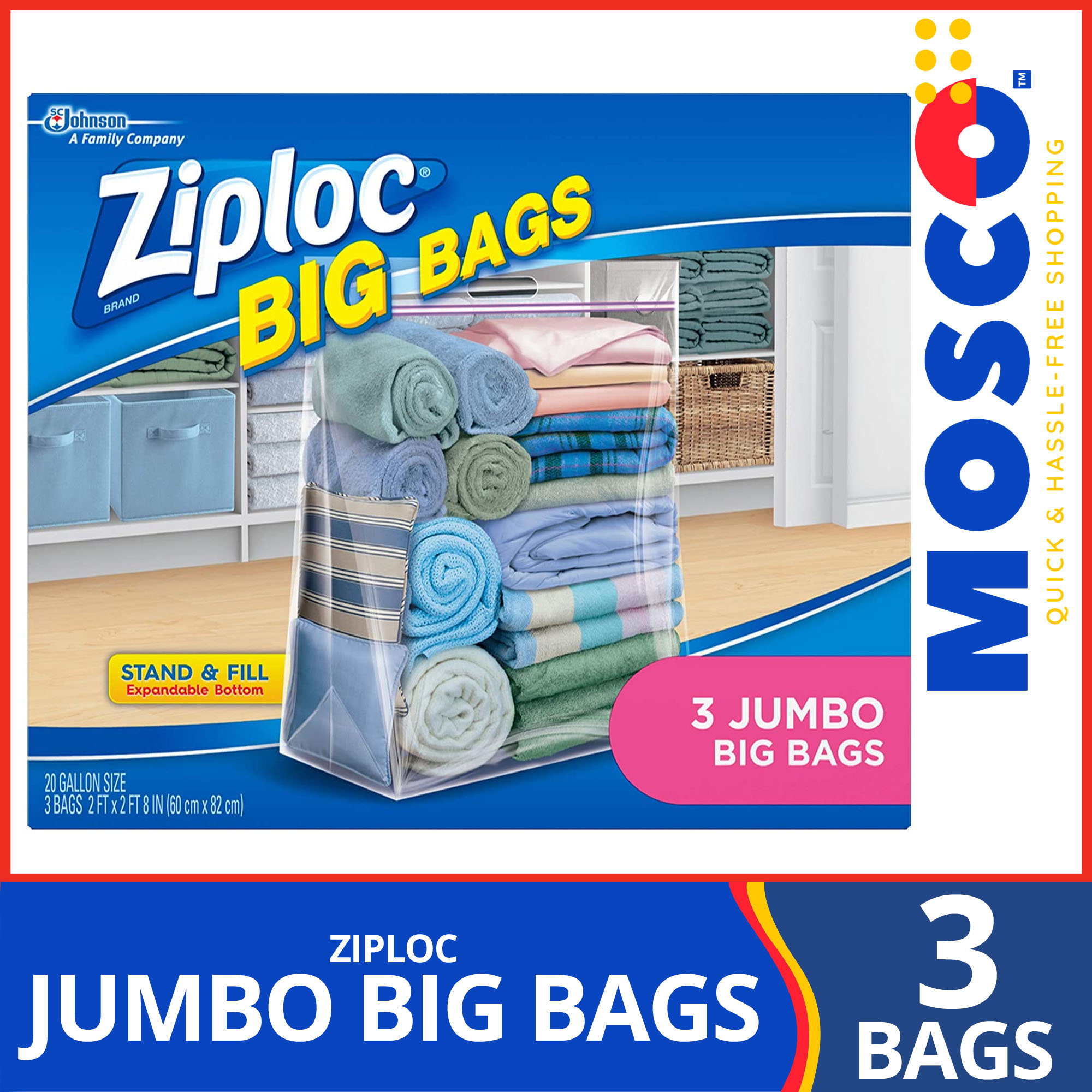 ZIPLOC jumbo Big Bags 3pcs | Lazada PH