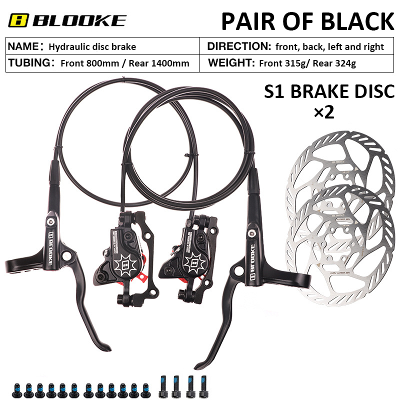 BLOOKE hydraulic brakes mtb set mountain bike brake Bilateral Brake