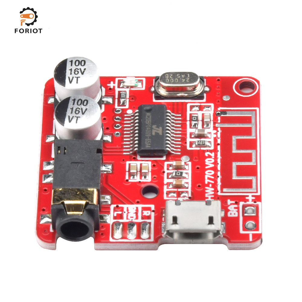 Foriot MP3 Bluetooth Decoder Board Lossless Car Speaker Audio Amplifier Board Modified Bluetooth 5.0 Circuit Stereo Receiver Module 5V